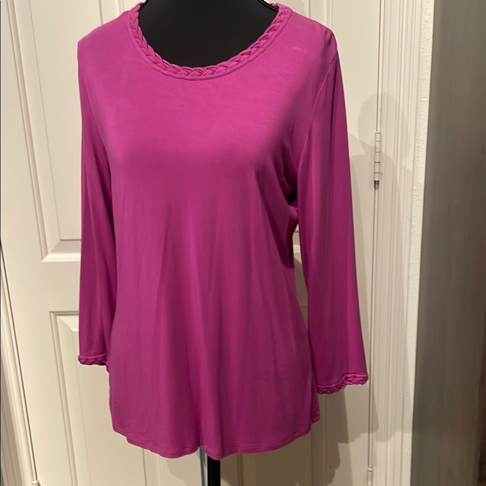 Investments Magenta Long Sleeve Top (D)